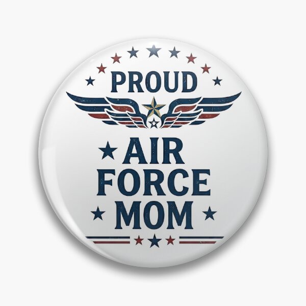 Item preview, Proud Air Force Mom – Patriotic Military Family Design designed and sold by PlumArtDesign.