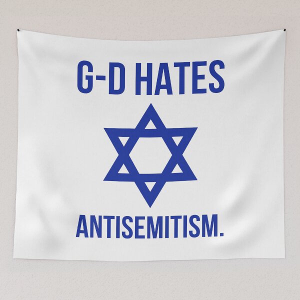 Item preview, G-d hates antisemitism.  designed and sold by Rachel the Artist .