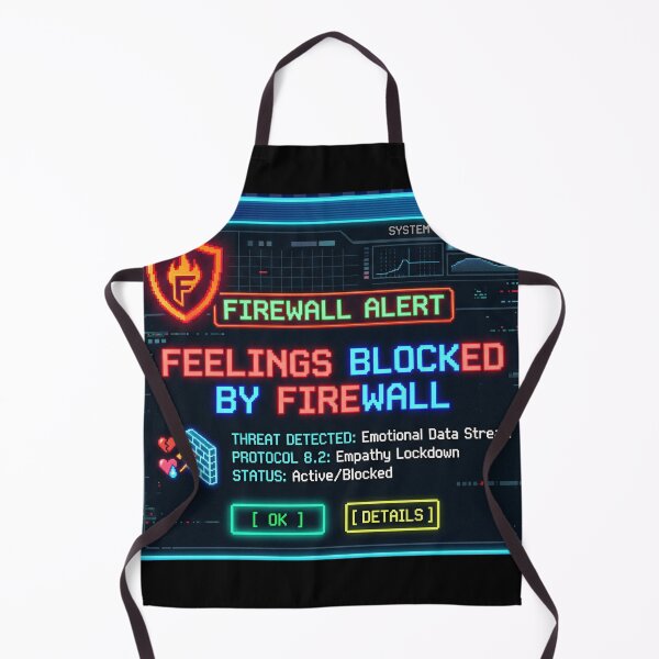 Item preview, Feelings Blocked By Firewall Funny Cyber Security Design designed and sold by afarkar.