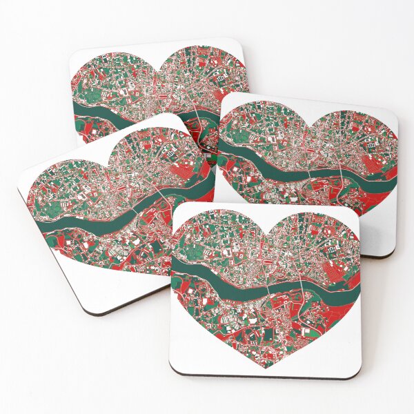 Item preview, Porto Heart Map – Portuguese Football Inspired City Art designed and sold by BottleGnome.