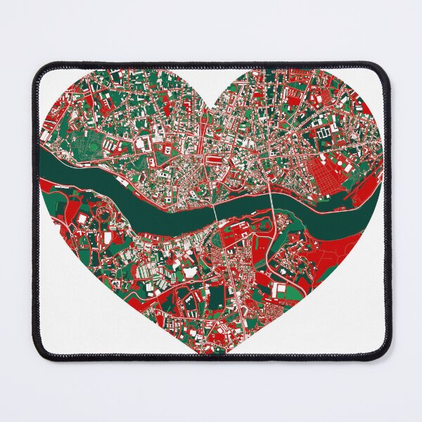 Item preview, Porto Heart Map – Portuguese Football Inspired City Art designed and sold by BottleGnome.