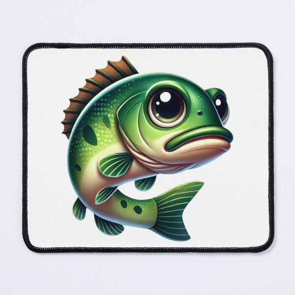 Item preview, Adorable Largemouth Bass Fish designed and sold by Sillytoe.