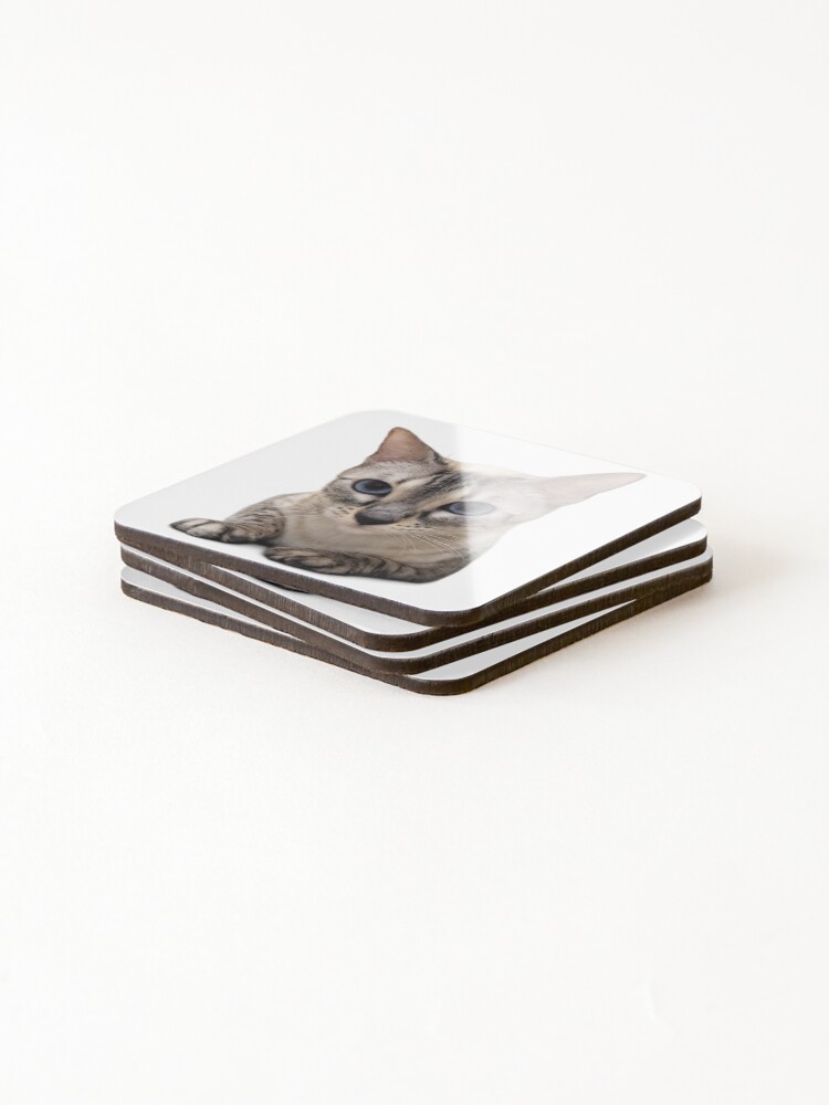 Thumbnail 4 of 5, Coasters (Set of 4), Cat designed and sold by Rmoris7.