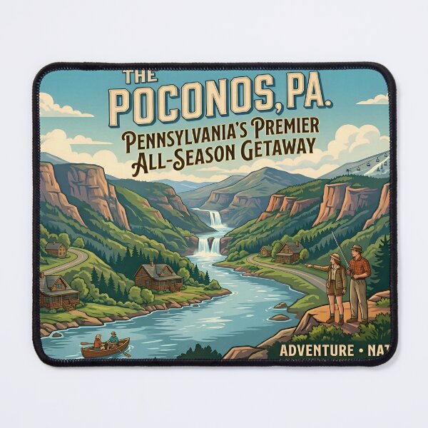 Item preview, Vintage Poconos Pennsylvania Premier Getaway Travel designed and sold by GoldenEraTravel.
