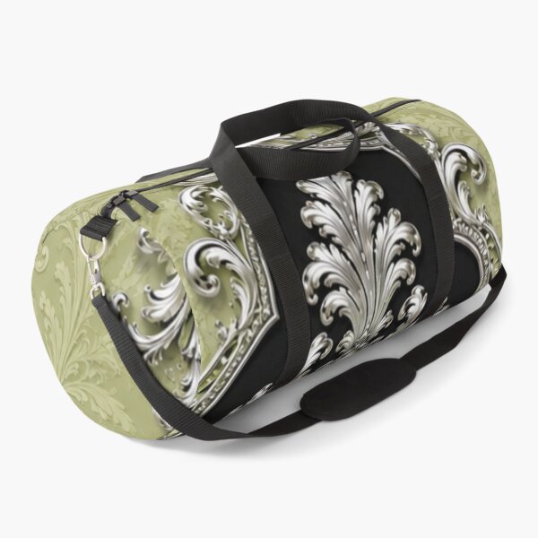 Item preview, Striped Pistachio & Black Silver Baroque designed and sold by DesignsByPrnces.