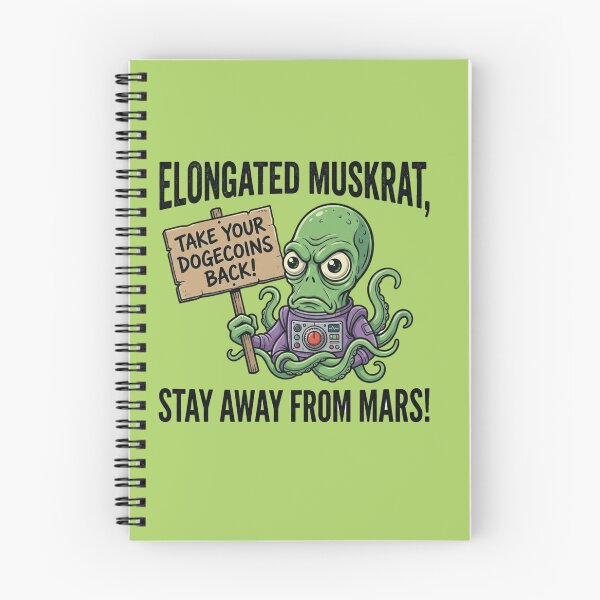 Item preview, Elongated Muskrat stay away from Mars designed and sold by Renaiss&Future.