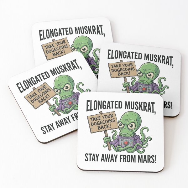 Item preview, Elongated Muskrat stay away from Mars designed and sold by Renaiss&Future.