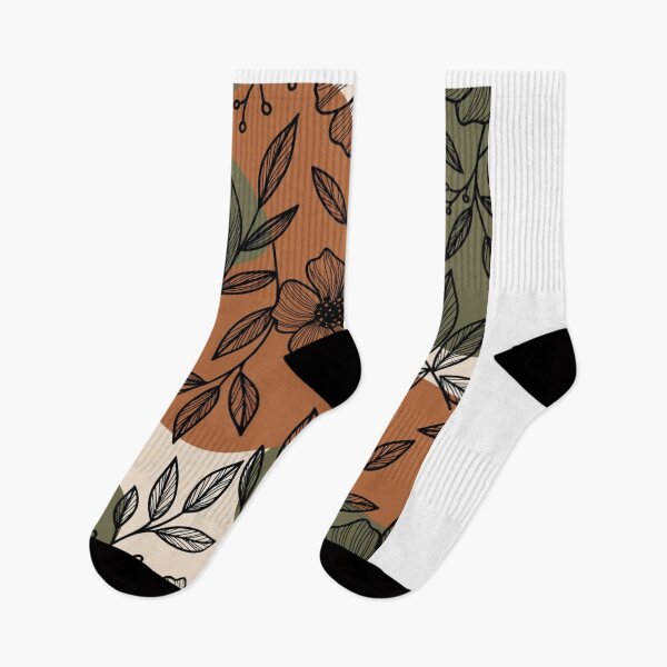 Item preview, Boho Floral Botanical Pattern | Earthy Flower & Leaf Design designed and sold by GalleryPeak.