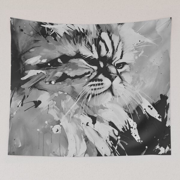 Item preview, Samson the Cat 2 (Black & White) designed and sold by WeaveSphere.