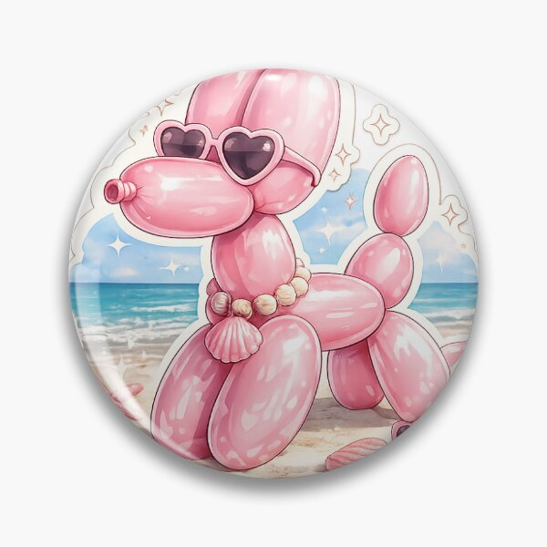 Item preview, Beach balloon dog - summer vibes designed and sold by Cherry Lane studio.