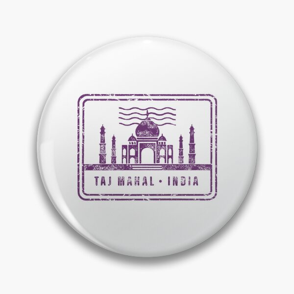 Item preview, Vintage Taj Mahal Travel Stamp designed and sold by RickTShop.