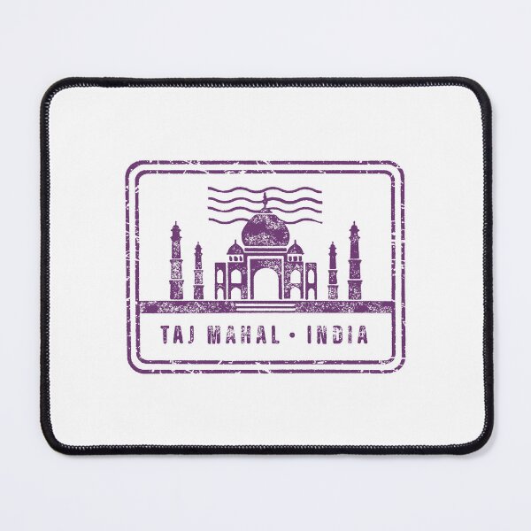 Item preview, Vintage Taj Mahal Travel Stamp designed and sold by RickTShop.