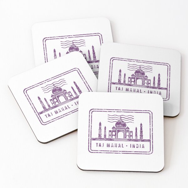 Item preview, Vintage Taj Mahal Travel Stamp designed and sold by RickTShop.