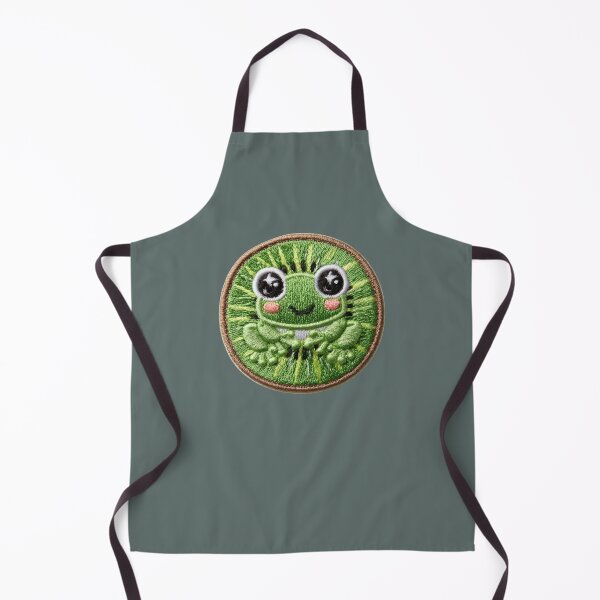 Item preview, Cute Kiwi Frog Embroidery Patch designed and sold by MegaNovaArt.