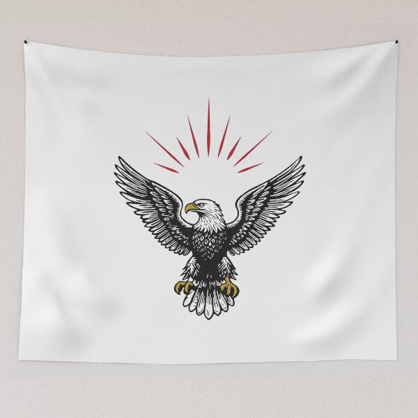 Item preview, Patriotic American Eagle Shirt - Bald Eagle USA Flag Design designed and sold by G - supply.