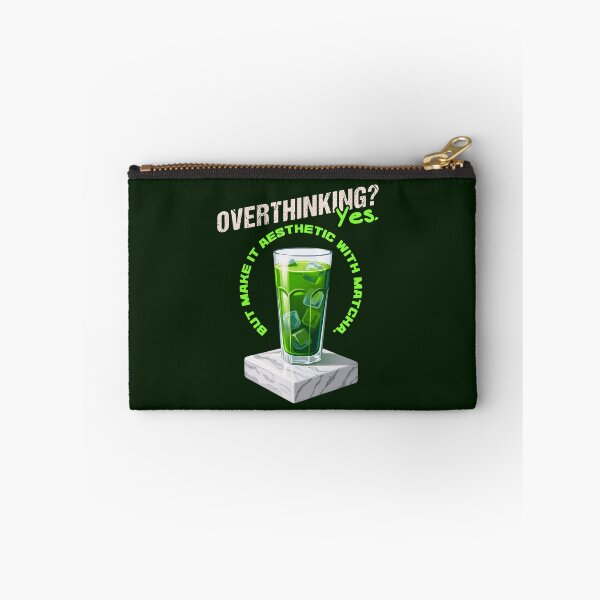 Item preview, Overthinking But Make It Aesthetic Matcha designed and sold by LinaValearte.