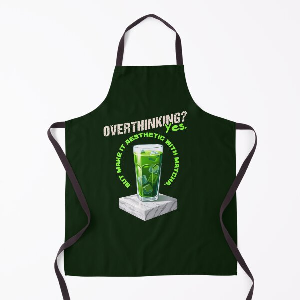 Item preview, Overthinking But Make It Aesthetic Matcha designed and sold by LinaValearte.