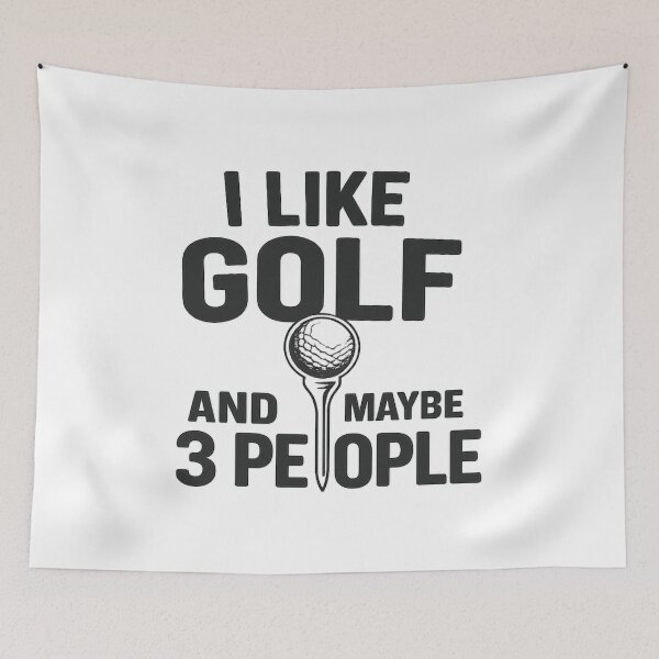 Item preview, i like golf and maybe 3 people,Funny Golf designed and sold by CloudyPress.