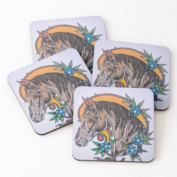 Item preview, American flash tattoo horse designed and sold by XxFlossyx92xX.