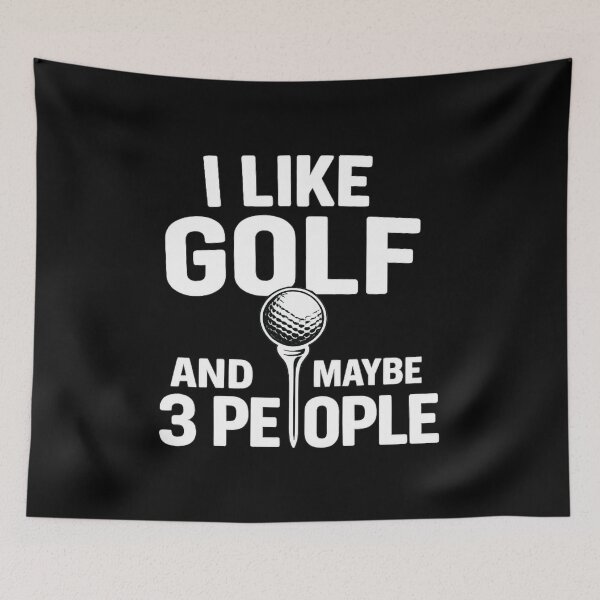Item preview, i like golf and maybe 3 people,Funny Golf designed and sold by CloudyPress.