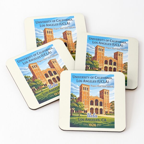 Item preview, University of California, Los Angeles UCLA Royce Hall Vintage Travel Poster designed and sold by EvergreenPark - Tee Studio.