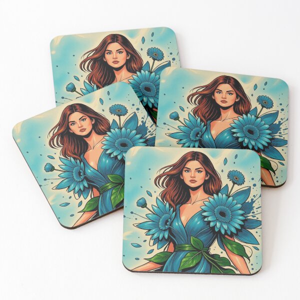 Item preview, Lederbraun Blaue Blume designed and sold by pjd94.