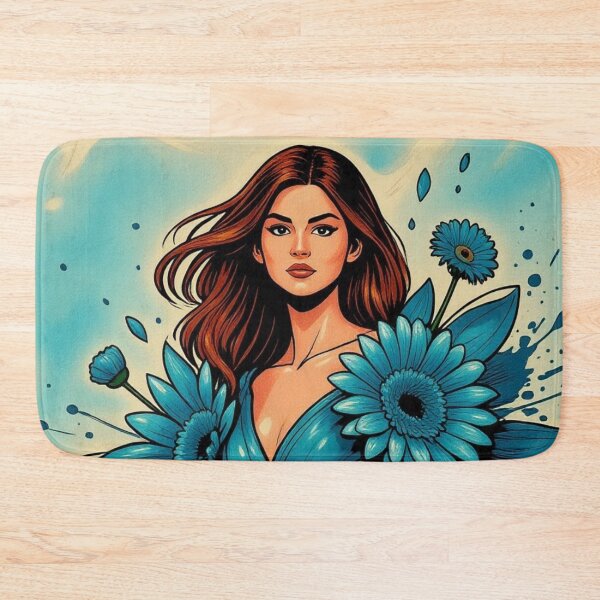 Item preview, Lederbraun Blaue Blume designed and sold by pjd94.
