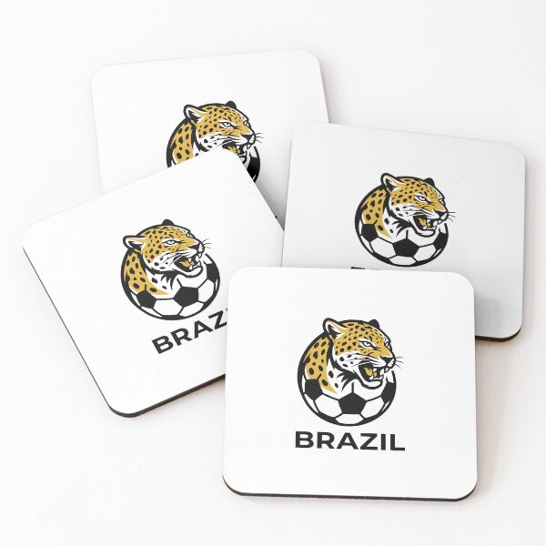 Item preview, Aesthetic Brazil Soccer Jaguar Golden Athletic Decal designed and sold by Mr-wow.