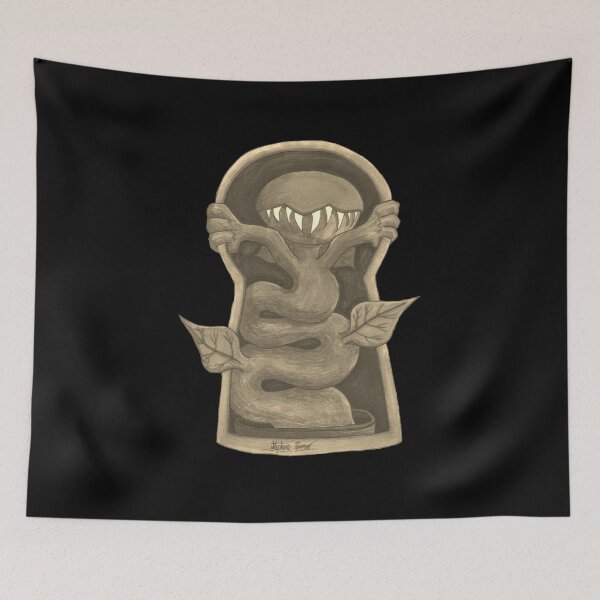 Item preview, Sepia Venus Flytrap Escaping Through The Keyhole designed and sold by Grimmlar.