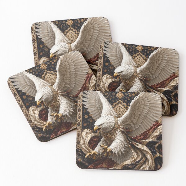 Item preview, Royal White Eagle | Persian Luxury Fantasy Wall Art designed and sold by ravuh.
