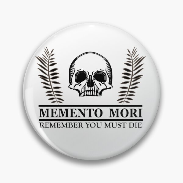 Item preview, Floral skull Dark Latin Quotes - Remember Your Death - Memento Mori designed and sold by Alexaltay.