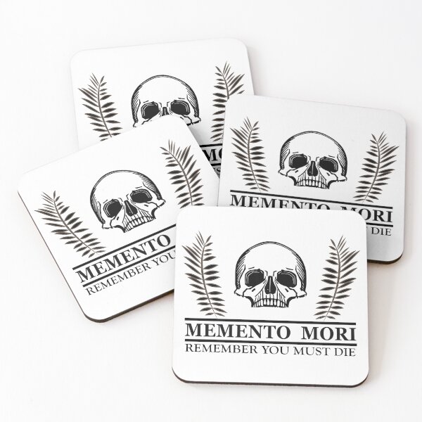 Item preview, Floral skull Dark Latin Quotes - Remember Your Death - Memento Mori designed and sold by Alexaltay.