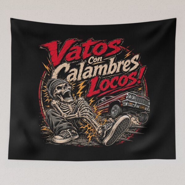 Item preview, Vatos Con Calambres Locos! designed and sold by nakedlunch02.