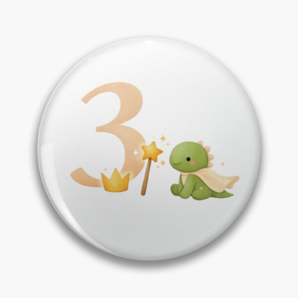Item preview, Minimalist Number 3 Kids Design designed and sold by TwinPawStudio.