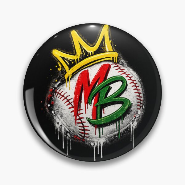 Item preview, Spray Paint Baseball Crown MB Monogram | Black Baseball Streetwear designed and sold by hitpwithdg.
