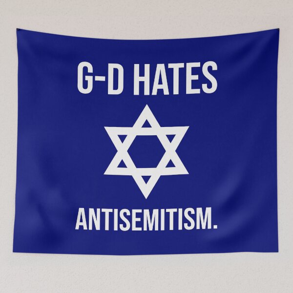 Item preview, G-d hates antisemitism.  designed and sold by Rachel the Artist .