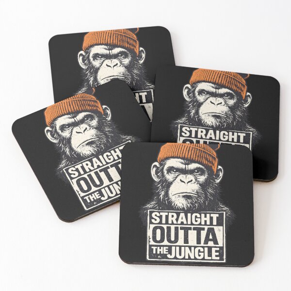 Item preview, Straight Outta The Jungle Monkey designed and sold by meshhead.