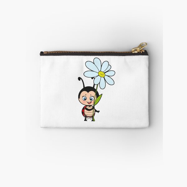 Item preview, Happy Cute Ladybug Holding Daisy - Gardening vibes designed and sold by TheSquirla.
