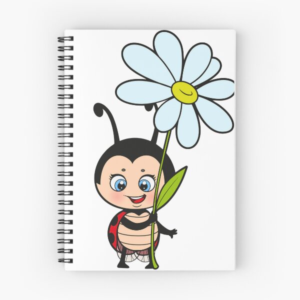 Item preview, Happy Cute Ladybug Holding Daisy - Gardening vibes designed and sold by TheSquirla.