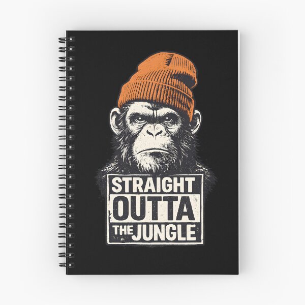 Item preview, Straight Outta The Jungle Monkey designed and sold by meshhead.