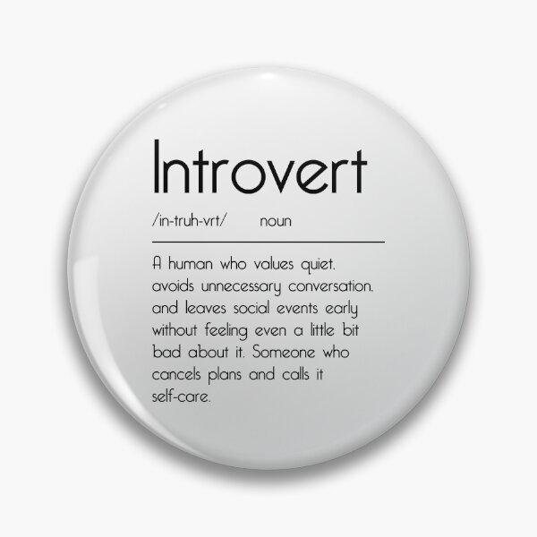 Item preview, Introvert Definition Funny Socially Selective Humor Design designed and sold by Hallowed Artistry.