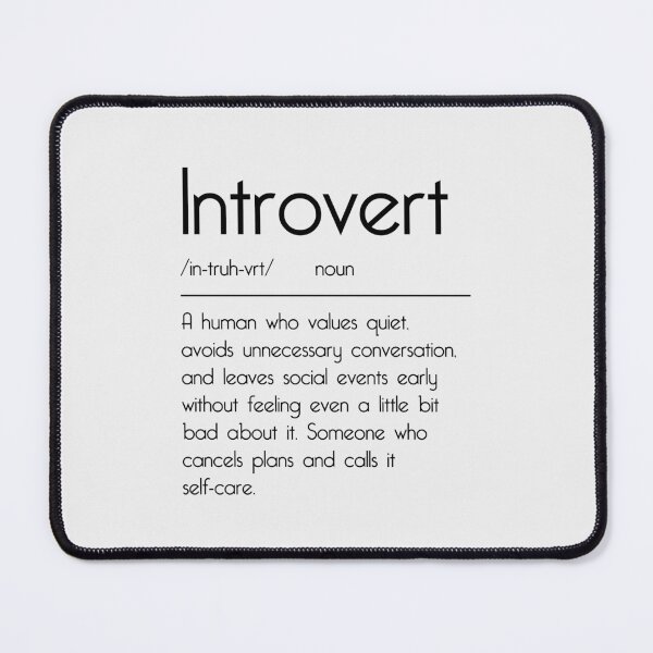 Item preview, Introvert Definition Funny Socially Selective Humor Design designed and sold by Hallowed Artistry.
