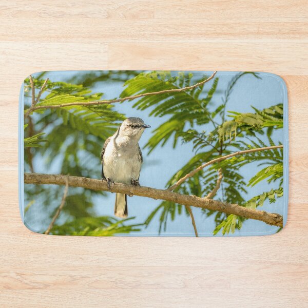 Item preview, Northern Mockingbird Perched Among Green Leaves designed and sold by Debra Martz.