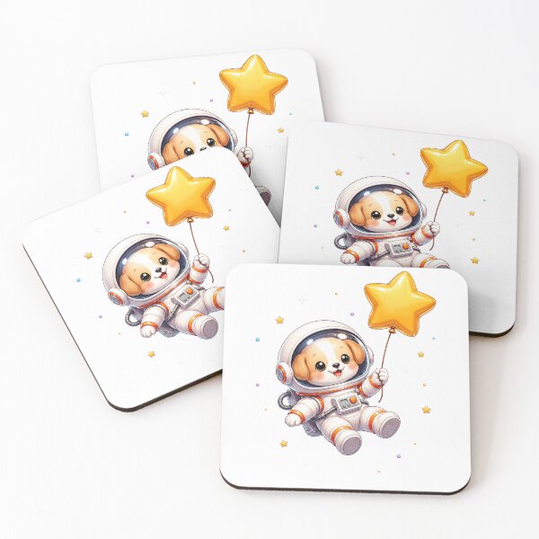 Item preview, Bubble Astronaut Puppy – Cute Kawaii Space Dog designed and sold by Seculinator.
