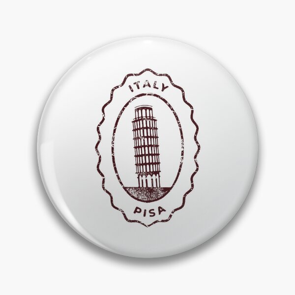Item preview, Vintage Leaning Tower of Pisa Badge designed and sold by RickTShop.