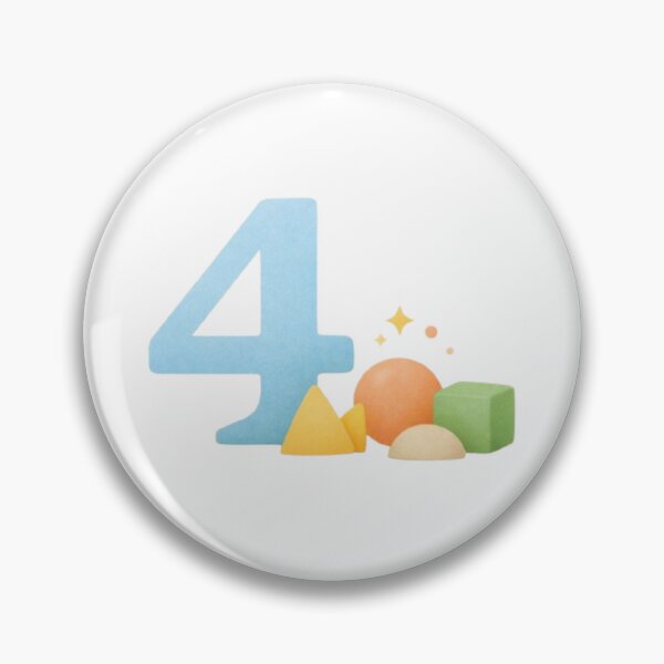 Item preview, Minimalist Number 4 Kids Design designed and sold by LumarisArts.