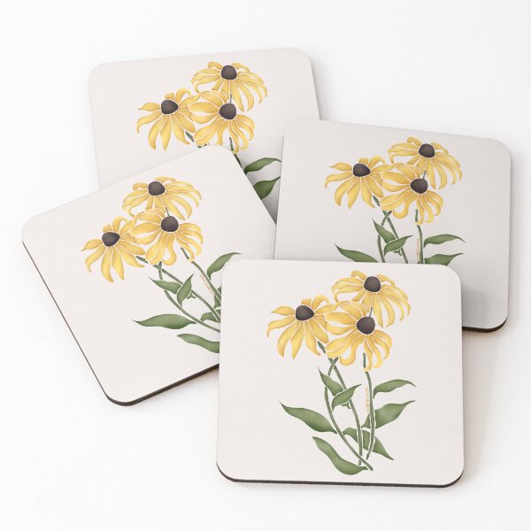 Item preview, Watercolor Black-Eyed Susans Flower- Texas Native Flower designed and sold by Marguerite Artistry.