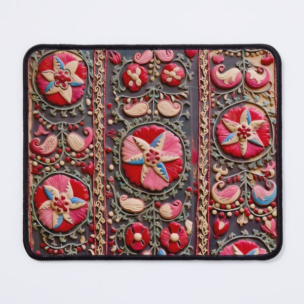 Item preview, Lakai Suzani Shakhrisyabz Embroidery designed and sold by Vicky Brago-Mitchell®.
