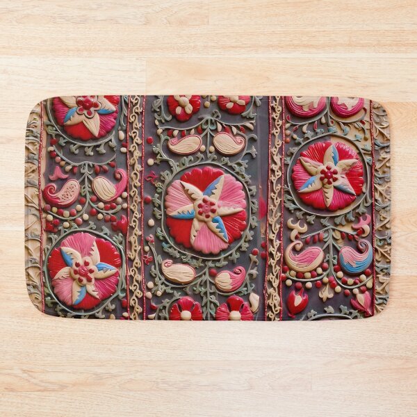 Item preview, Lakai Suzani Shakhrisyabz Embroidery designed and sold by Vicky Brago-Mitchell®.