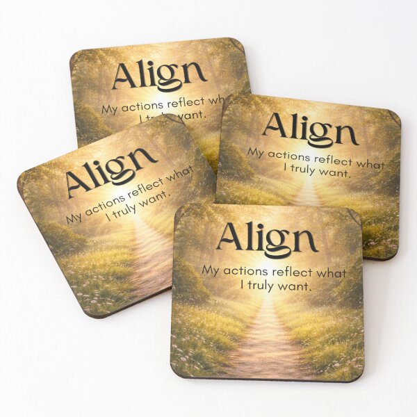 Item preview, Align: My Actions Reflect What I Truly Want | Inspirational Home Decor & Motivational Apparel Gift designed and sold by Compass and a Camera.